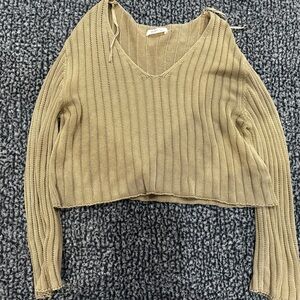Cropped Mustard Seed sweater